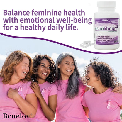 Bcuelov® Estrolibrium – Women's Hormonal Balance, Mood & Energy Support | 30 / 60 / 120 Capsules