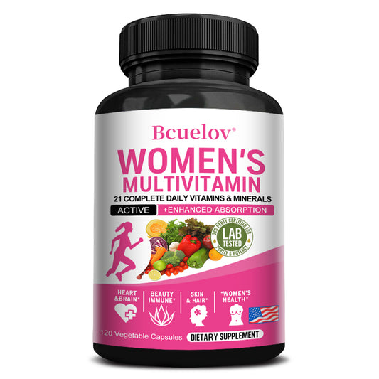 Bcuelov® Women’s Multivitamin – Daily Vitamins & Minerals | 30 / 60 / 120 Capsules