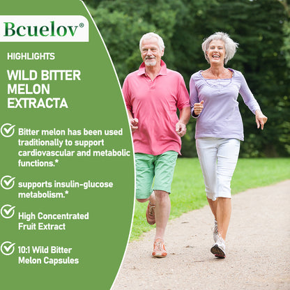 Bcuelov® Bcuelov Bitter Melon 1000mg Capsules – High Strength & Potency Supplement | 30 / 60 / 120 Capsules