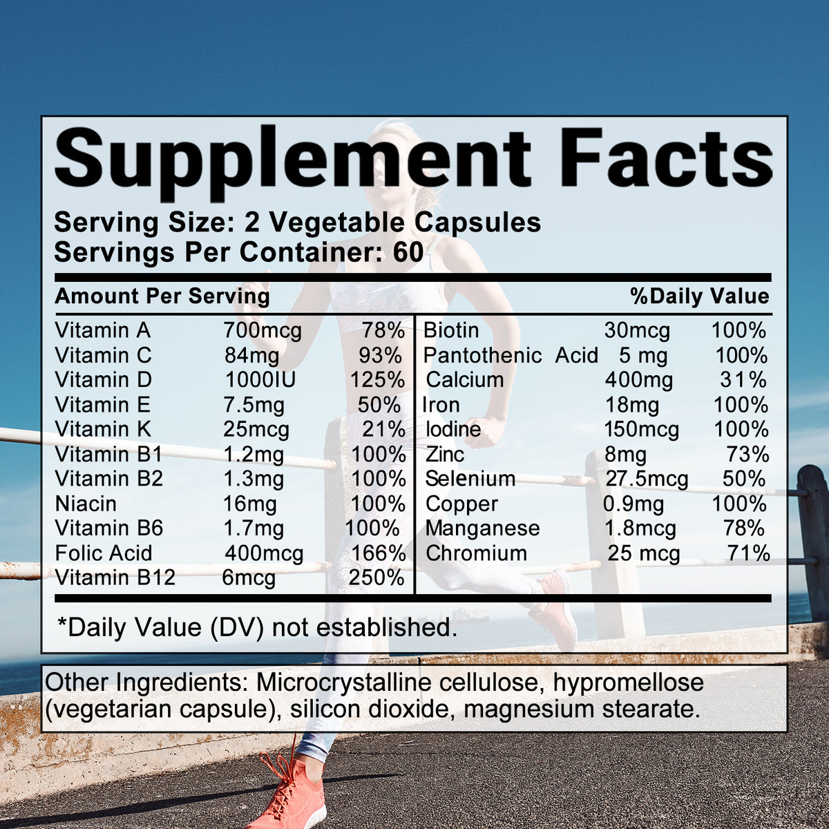 Bcuelov® Women’s Multivitamin – Daily Vitamins & Minerals | 30 / 60 / 120 Capsules