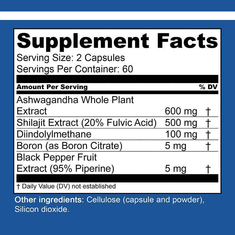 Bcuelov® Natural Ashwagandha Extract 1210mg - Muscle Strength & Endurance Support (120 Capsules)