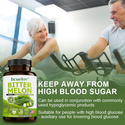Bcuelov® Bcuelov Bitter Melon 1000mg Capsules – High Strength & Potency Supplement | 30 / 60 / 120 Capsules
