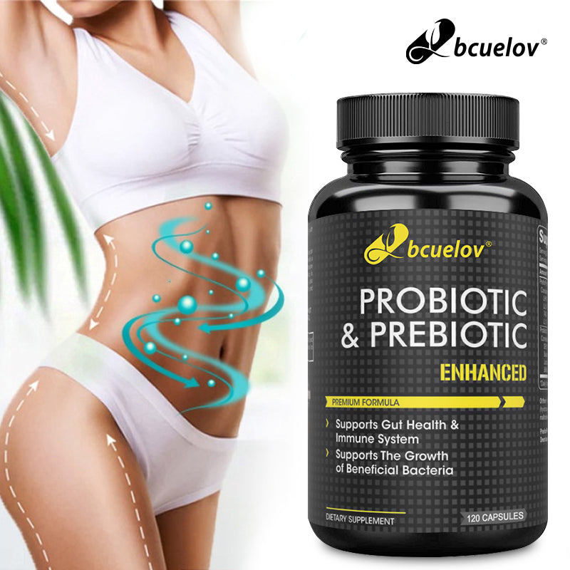 Bcuelov® Probiotic & Prebiotic Enhanced – Gut & Immune Support | 30 / 60 / 120 Capsules