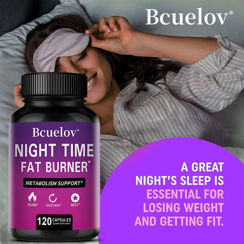Bcuelov® Night Time Metabolism Support – Fat Burner Capsules | 30 / 60 / 120 Capsules