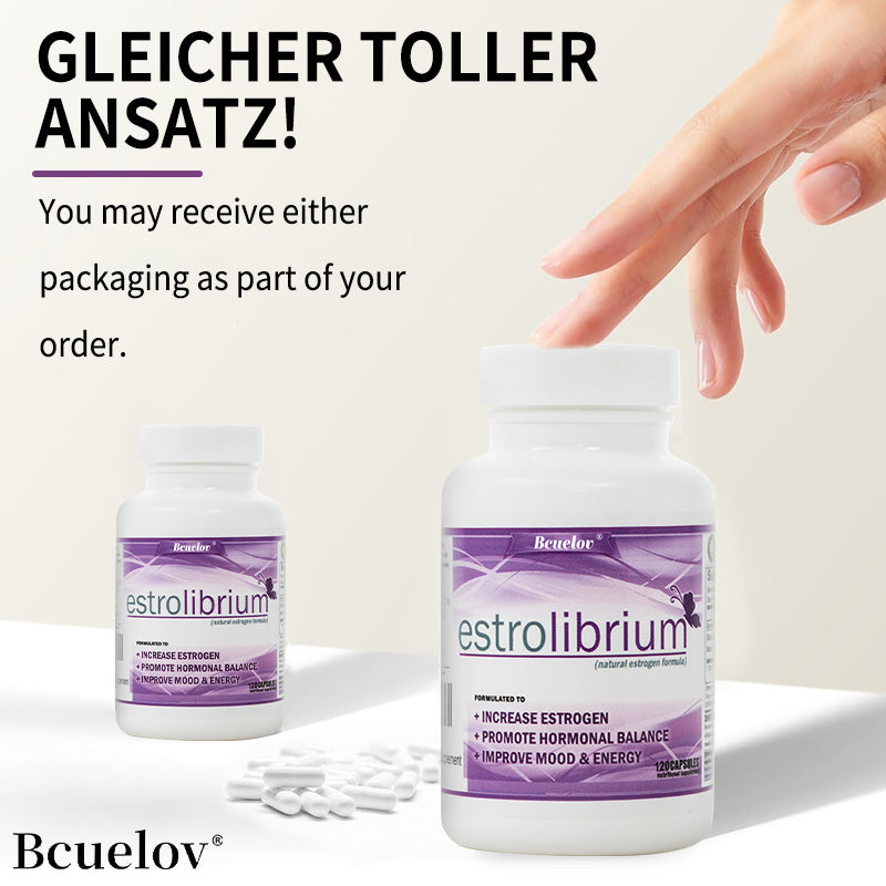 Bcuelov® Estrolibrium – Women's Hormonal Balance, Mood & Energy Support | 30 / 60 / 120 Capsules