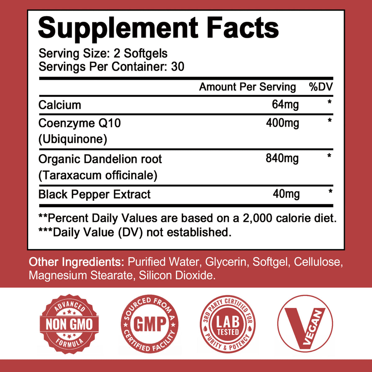 Bcuelov® High-Potency CoQ10 – 400mg Energy & Heart Support | 60 Softgels