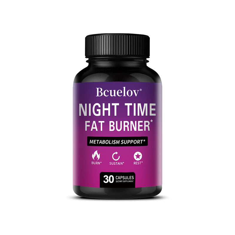 Bcuelov® Night Time Metabolism Support – Fat Burner Capsules | 30 / 60 / 120 Capsules