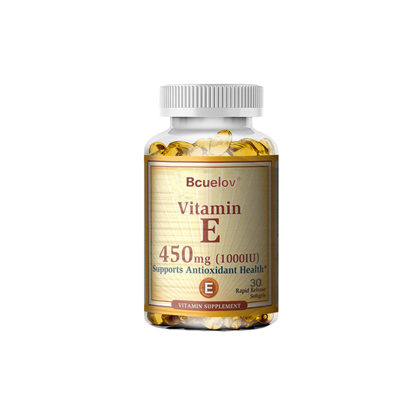Bcuelov® Vitamin E 450 mg (1000 IU) Softgels – Antioxidant Support | 30/60/120 Count