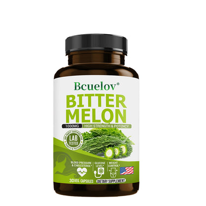 Bcuelov® Bcuelov Bitter Melon 1000mg Capsules – High Strength & Potency Supplement | 30 / 60 / 120 Capsules