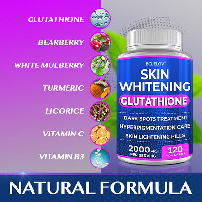 Bcuelov® Glutathione 2000mg – Skin Brightening & Dark Spot Support | 30 / 60 / 120 Capsules