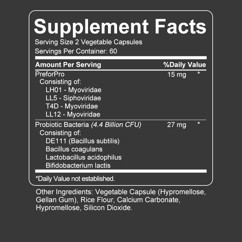 Bcuelov® Probiotic & Prebiotic Enhanced – Gut & Immune Support | 30 / 60 / 120 Capsules