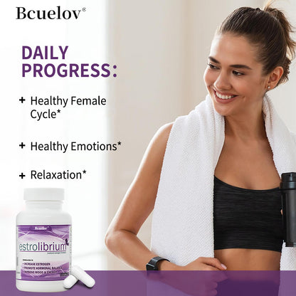 Bcuelov® Estrolibrium – Women's Hormonal Balance, Mood & Energy Support | 30 / 60 / 120 Capsules