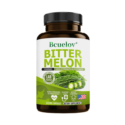 Bcuelov® Bcuelov Bitter Melon 1000mg Capsules – High Strength & Potency Supplement | 30 / 60 / 120 Capsules