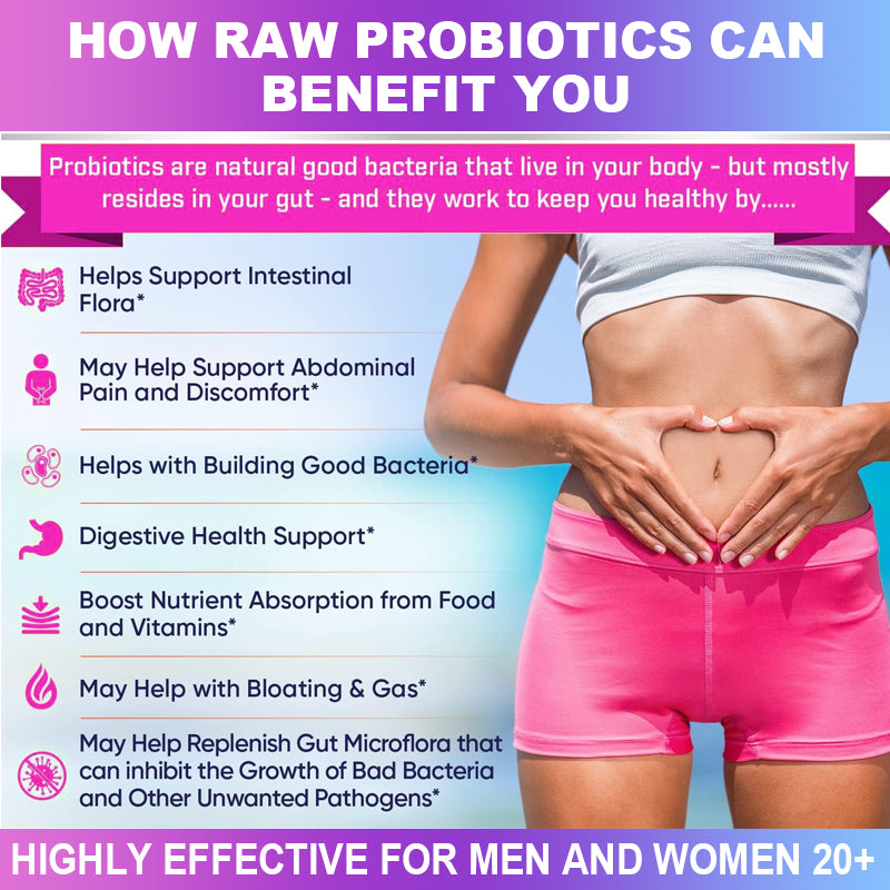 Bcuelov® 120 Billion Probiotics, Prebiotics & Digestive Enzymes – Digestive & Immune Support | 30 / 60 / 120 Capsules