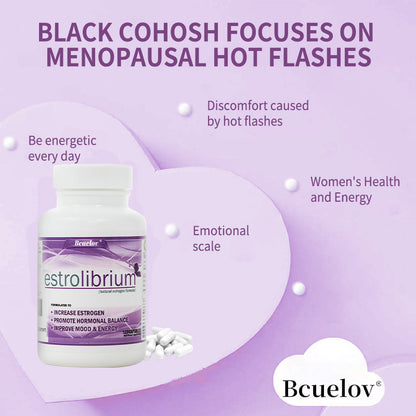 Bcuelov® Estrolibrium – Women's Hormonal Balance, Mood & Energy Support | 30 / 60 / 120 Capsules
