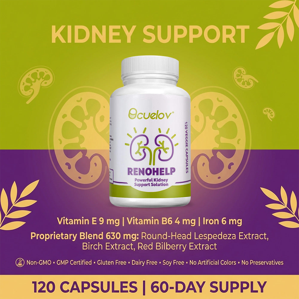 Bcuelov® RenoHelp – Kidney Health Support Capsules | 30 / 60 / 120 Capsules