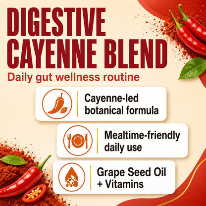 Bcuelov Cayenne Pepper Complex with Vitamins D3, K2 & E – 120 Capsules
