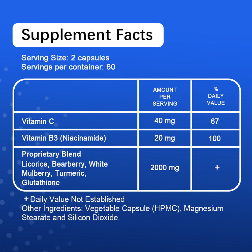 Bcuelov® Glutathione 2000mg – Skin Brightening & Dark Spot Support | 30 / 60 / 120 Capsules